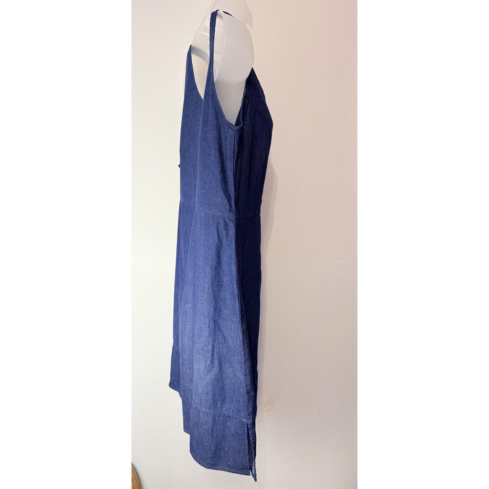 NWT Dockers Womens Vintage Y2K Denim Sleeveless Mini Dress Medium - Picture 2 of 8